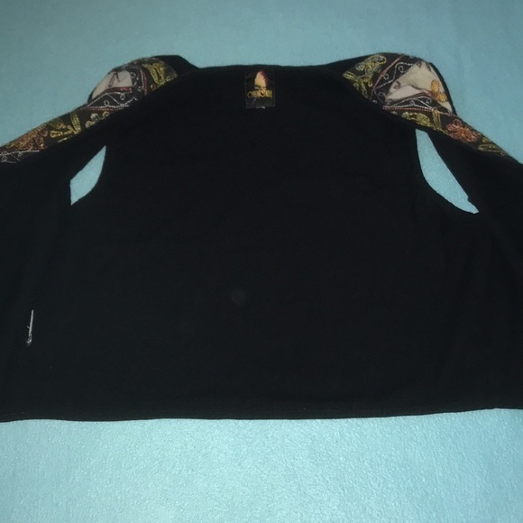 CHEROKEE vintage unique embroidered vest floral birds teacher boho NEW size M - Picture 5 of 7